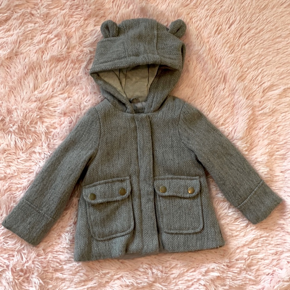 Toddler Used dressy peacoat Jacket size 24 Months